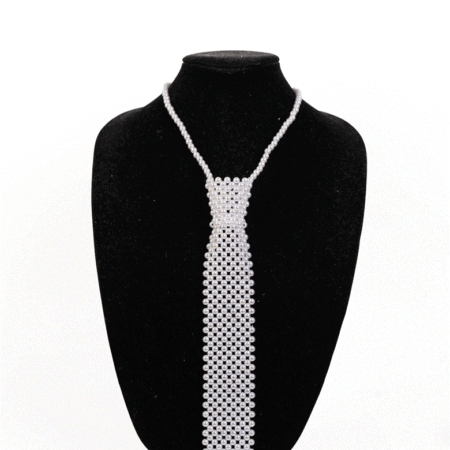 Pearl Tie Necklace