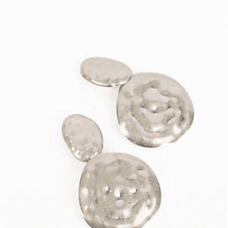 Liquid Silver Drop Earring