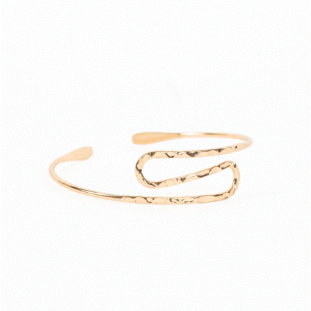 Golden Wave Arm Cuff