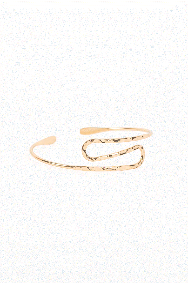 Golden Wave Arm Cuff
